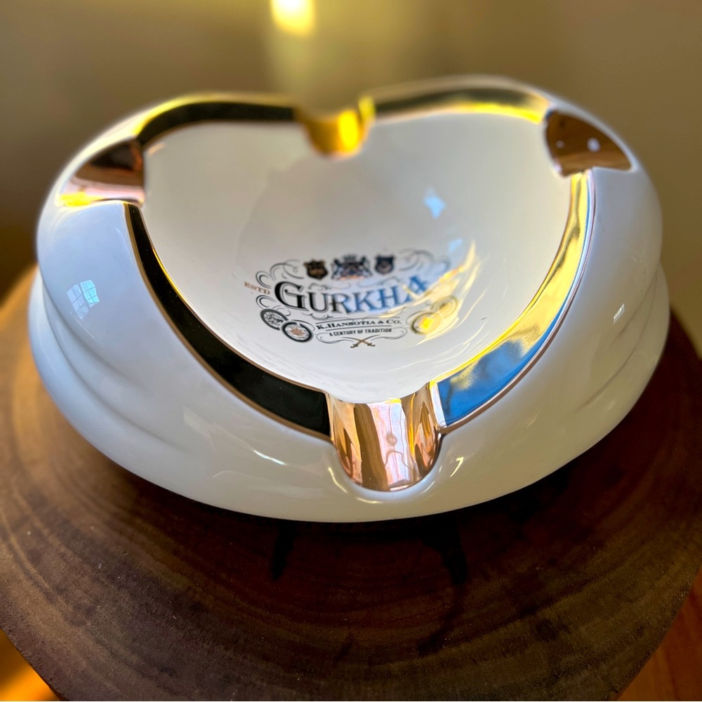Gurkha Cigar Brand ashtray